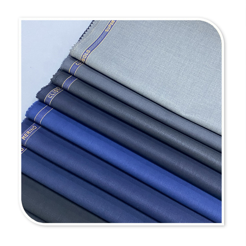 Customized high quality TR polyester rayon fabric stretch suit fabric