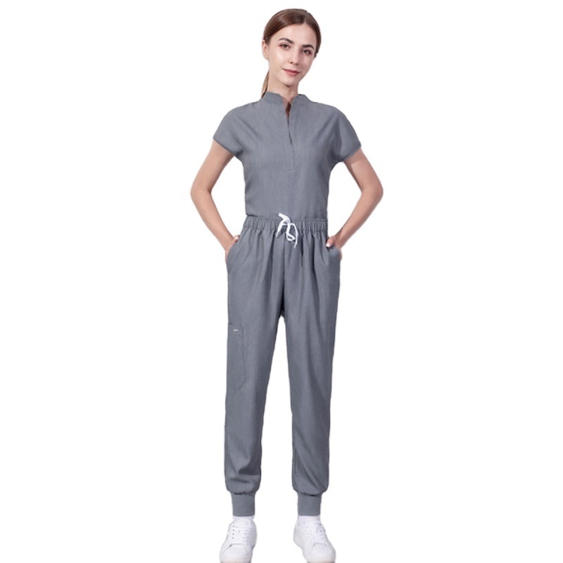 Custom Make Nurse Suit Overalls Outfit Custom Print Logo Uniform Scrubs Sets Women's Beauty salon Work Clothes Mujer Medical