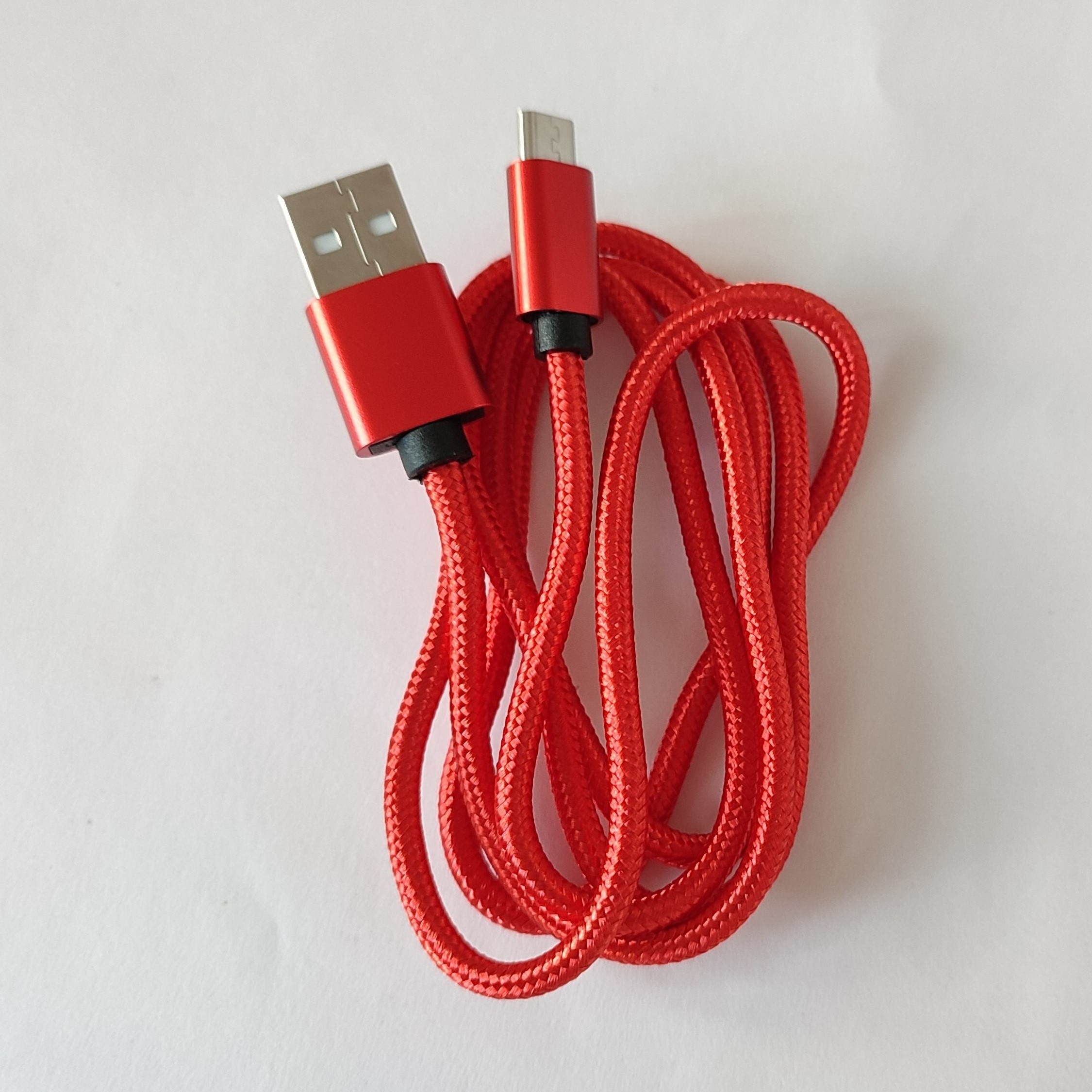 wires cables cable assemblies Red Braided Cord Compatible with Samaung Galaxy S10 S9 S8 S ,USB-A to USB-C Charging data cable