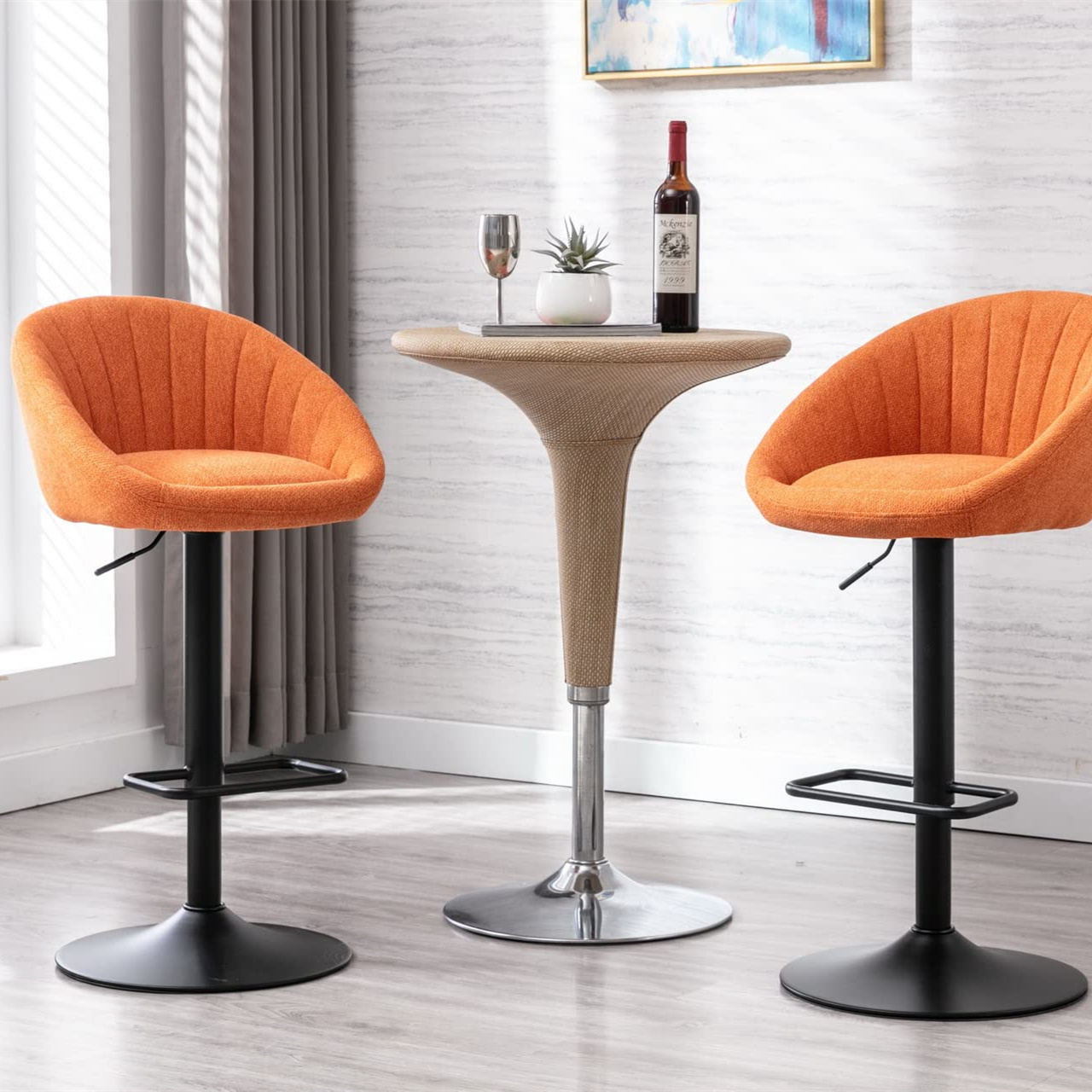 Fashion gold  Bar Chair Stools White Blue Restaurant Classic Retro Nordic Bar Stool