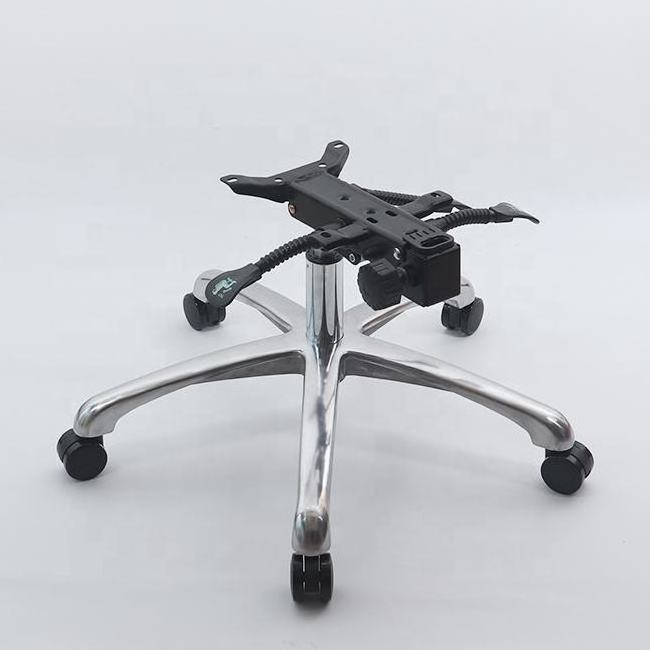 Aluminum Alloy Furniture Replacement Parts Office Chromed Metal Chair five Star Base