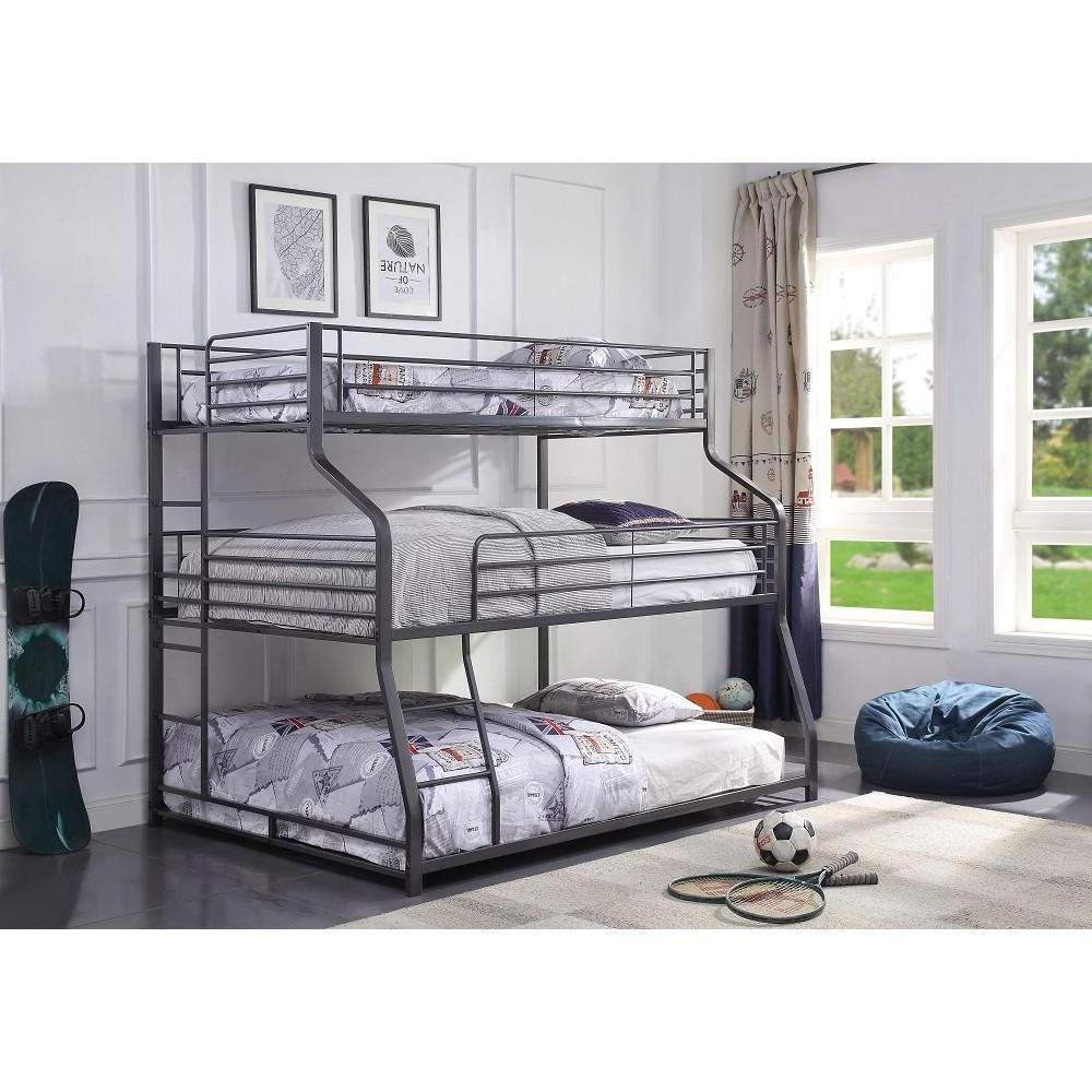 Cheap Strong Three Layer Triple Metal Bunk Bed Sale For Adult frame 3 tier metal triple beds