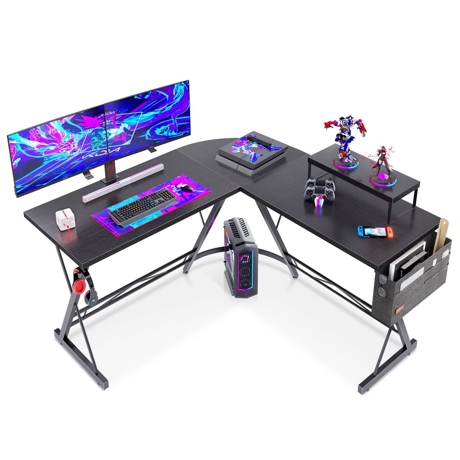 Free sample Gaming desk pink large led electric computer escritorio mesa gamer