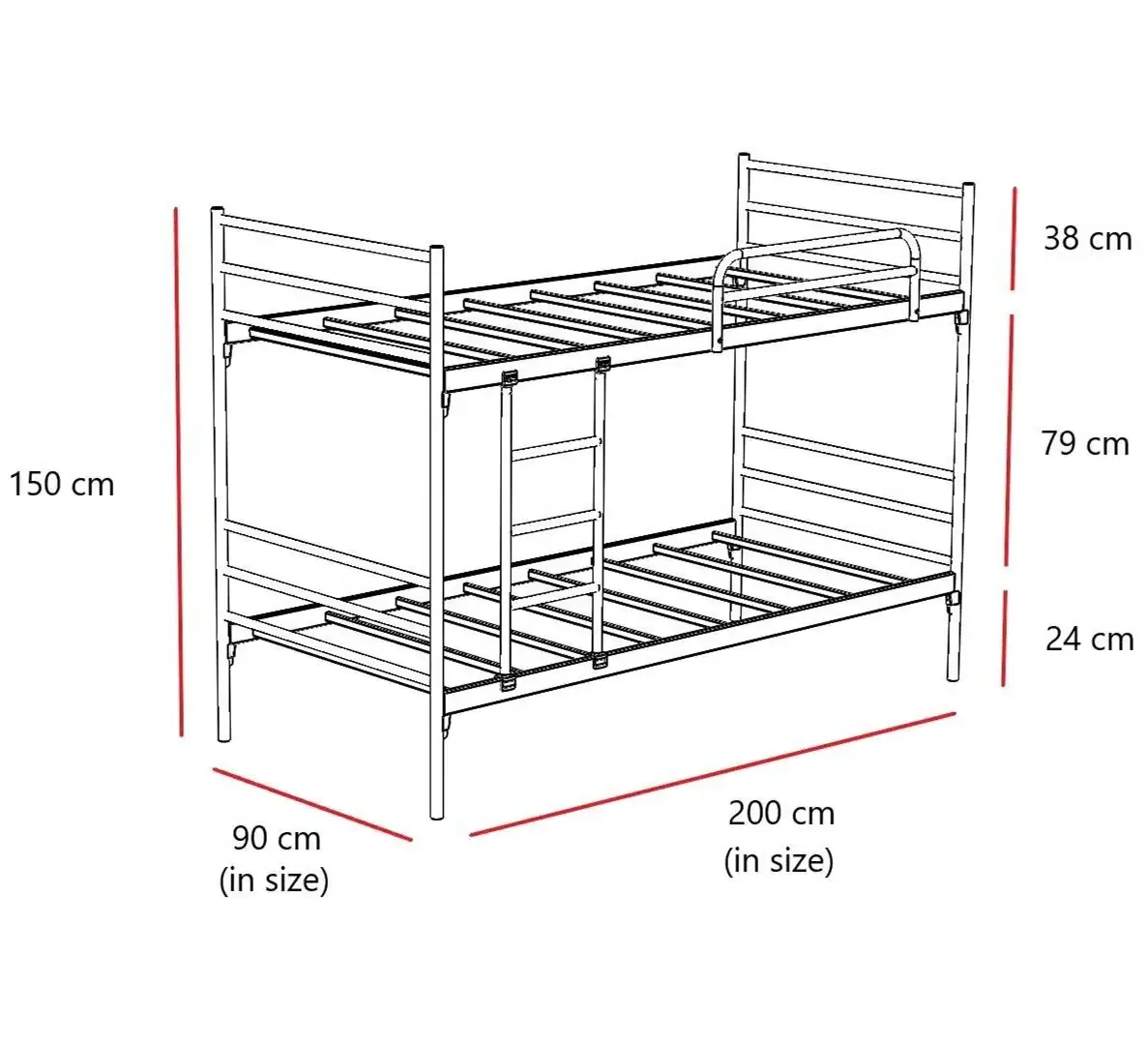 Single Queen King Dorm Adult Student Metal Bed Frame adult Loft bed School Home Hotel Hostel Use Bunk Bed  No.9 Most popular in