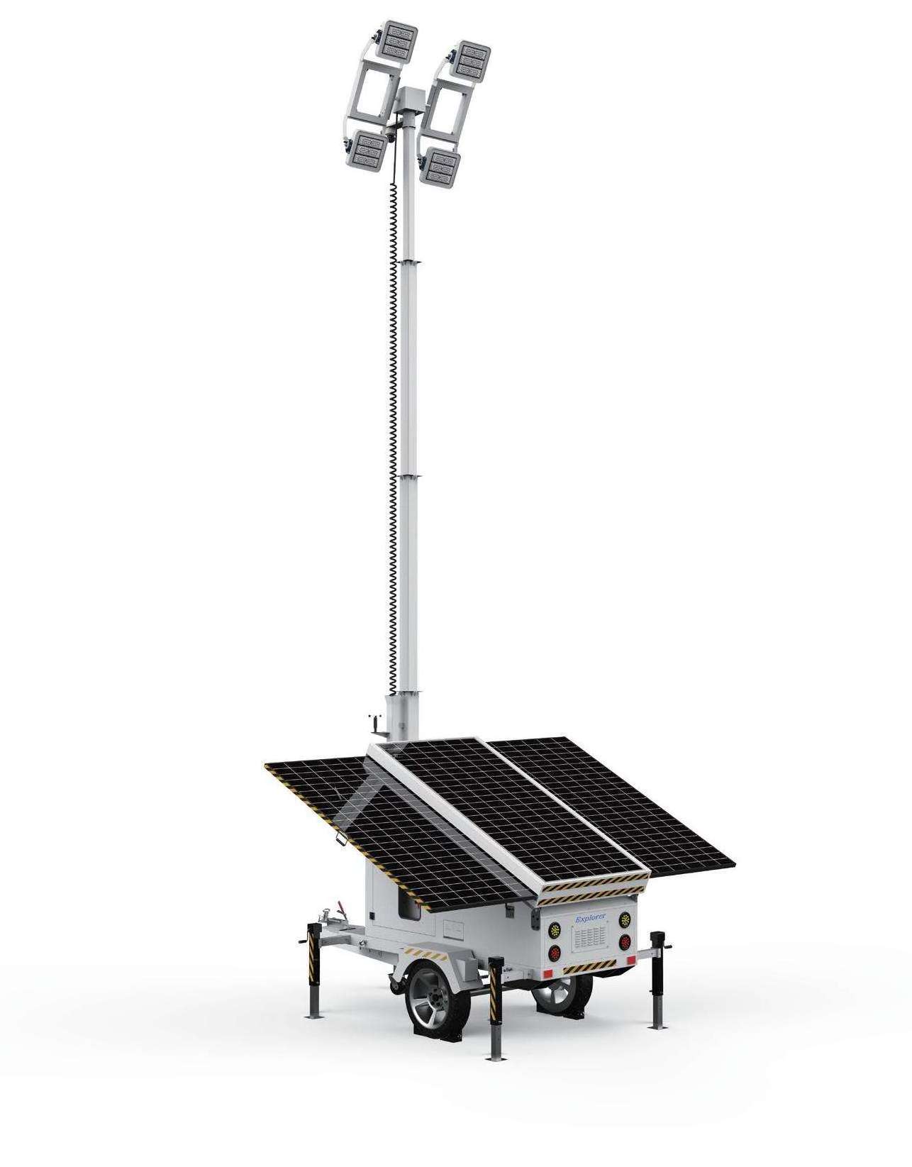 Dedicated High Quality Retractable Cctv Camera Mobile Solar Light Tower for Sale