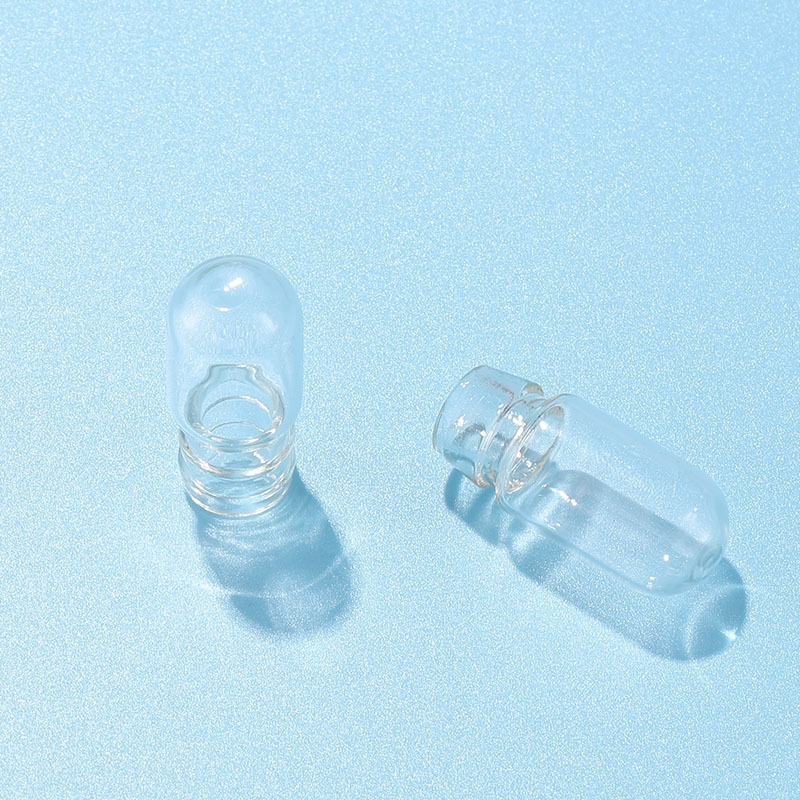 Cool mini 2ml clear glass small bulb essential oil bottle