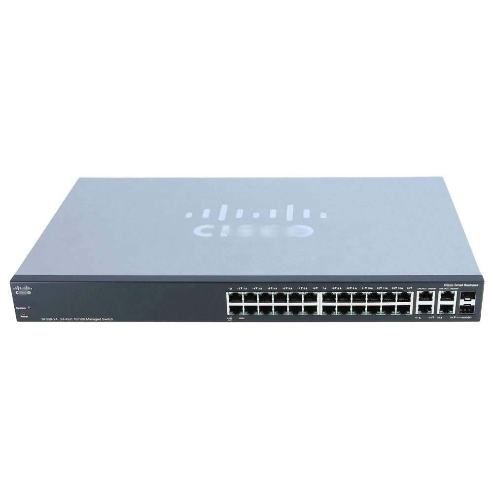 Original small business SF300-24-K9-CN 24port 10/100M Fast Ethernet network switches Linksys