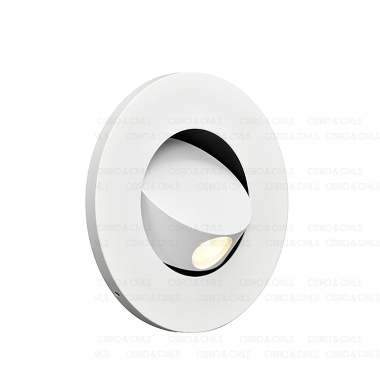 circle adjustable headboard recessed wall led reading light