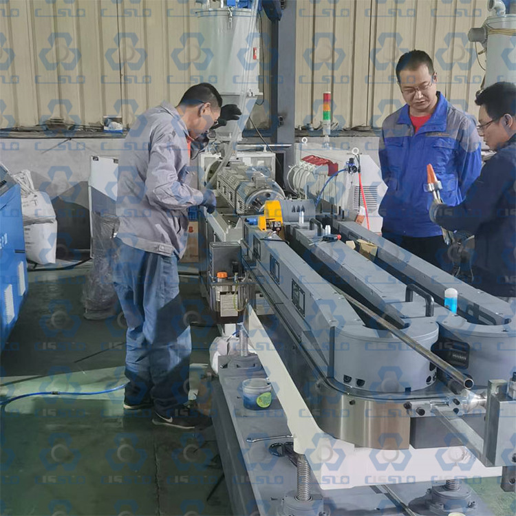 CE STANDARD PLASTIC SINGLE LAYER CORRUGATED PIPE EXTRUSION LINE