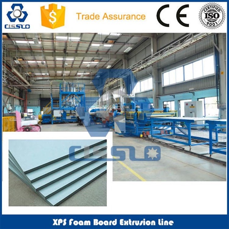 CO2 FOAMING FULLY AUTOMATICAL XPS BOARD MACHINE, EXTERNAL WALL INSULATING BOARD EXTRUSION LINE