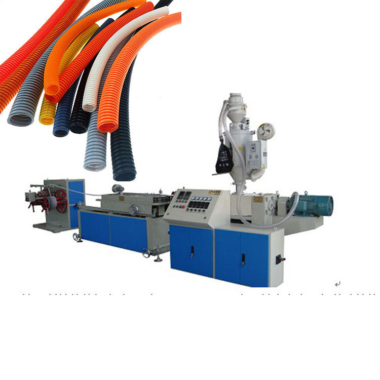 CE STANDARD PLASTIC SINGLE LAYER CORRUGATED PIPE EXTRUSION LINE