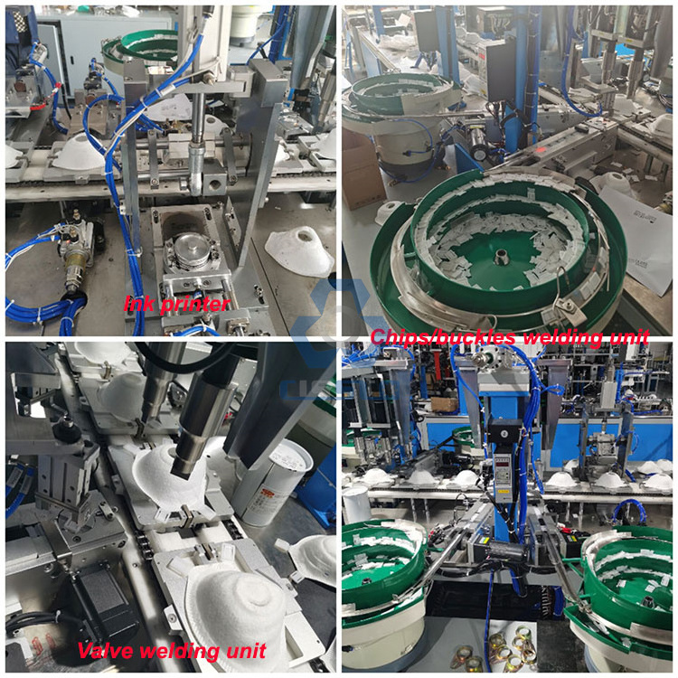 CE STANDARD FULL AUTOMATIC FFP2 FFP3 N95 N99 1860 FACE CUP MASK PRODUCTION LINE