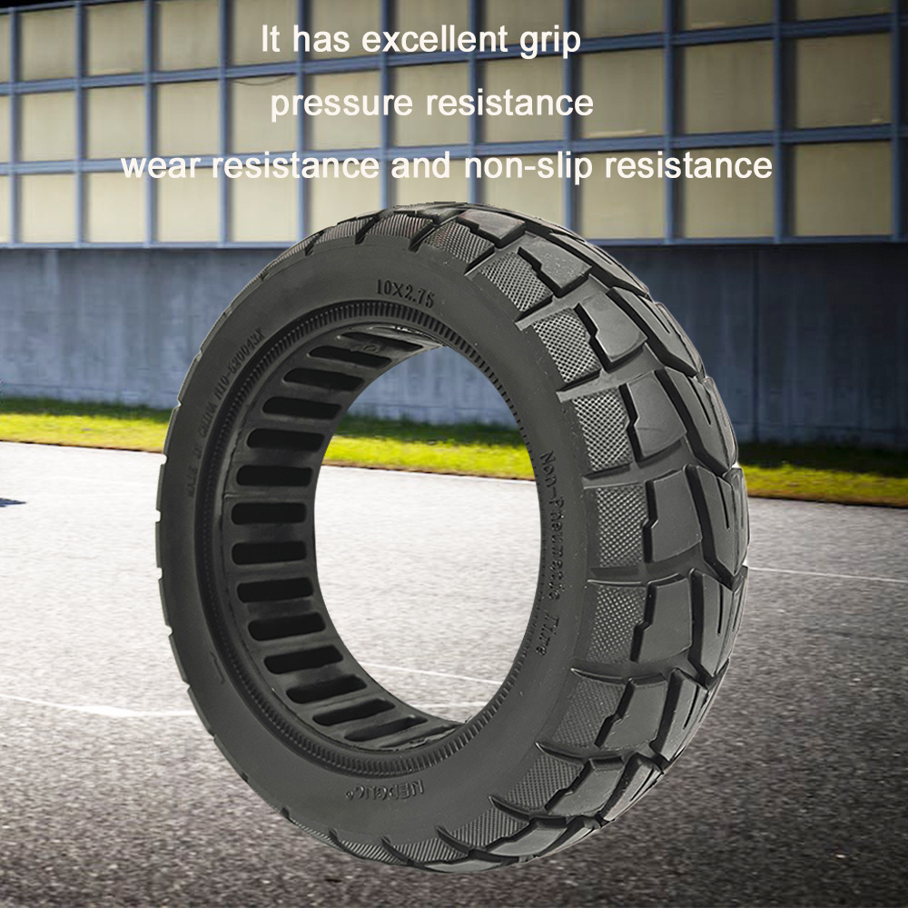 10 Inch 10x2.75 Scooter Solid Tire Replacement for KUGOO GOTRAX G4 Scooter Explosion-Proof Rubber Tire Shockproof Scooter Tyre