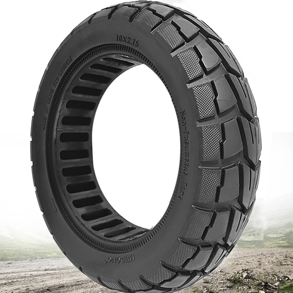 10 Inch 10x2.75 Scooter Solid Tire Replacement for KUGOO GOTRAX G4 Scooter Explosion-Proof Rubber Tire Shockproof Scooter Tyre