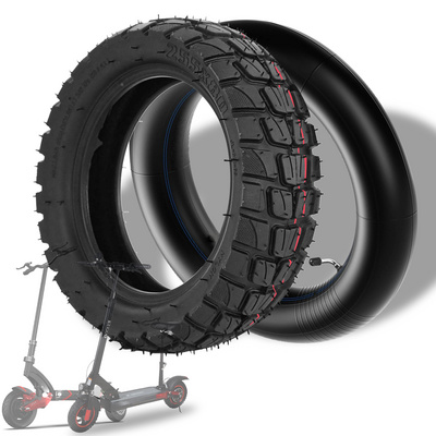 Spare Electric Scooter Tire Replacement 10x3inch Outer Wheel Fat Rubber Tire with Inner Tube Pneumatic 80/65-6 Off-Road Tire