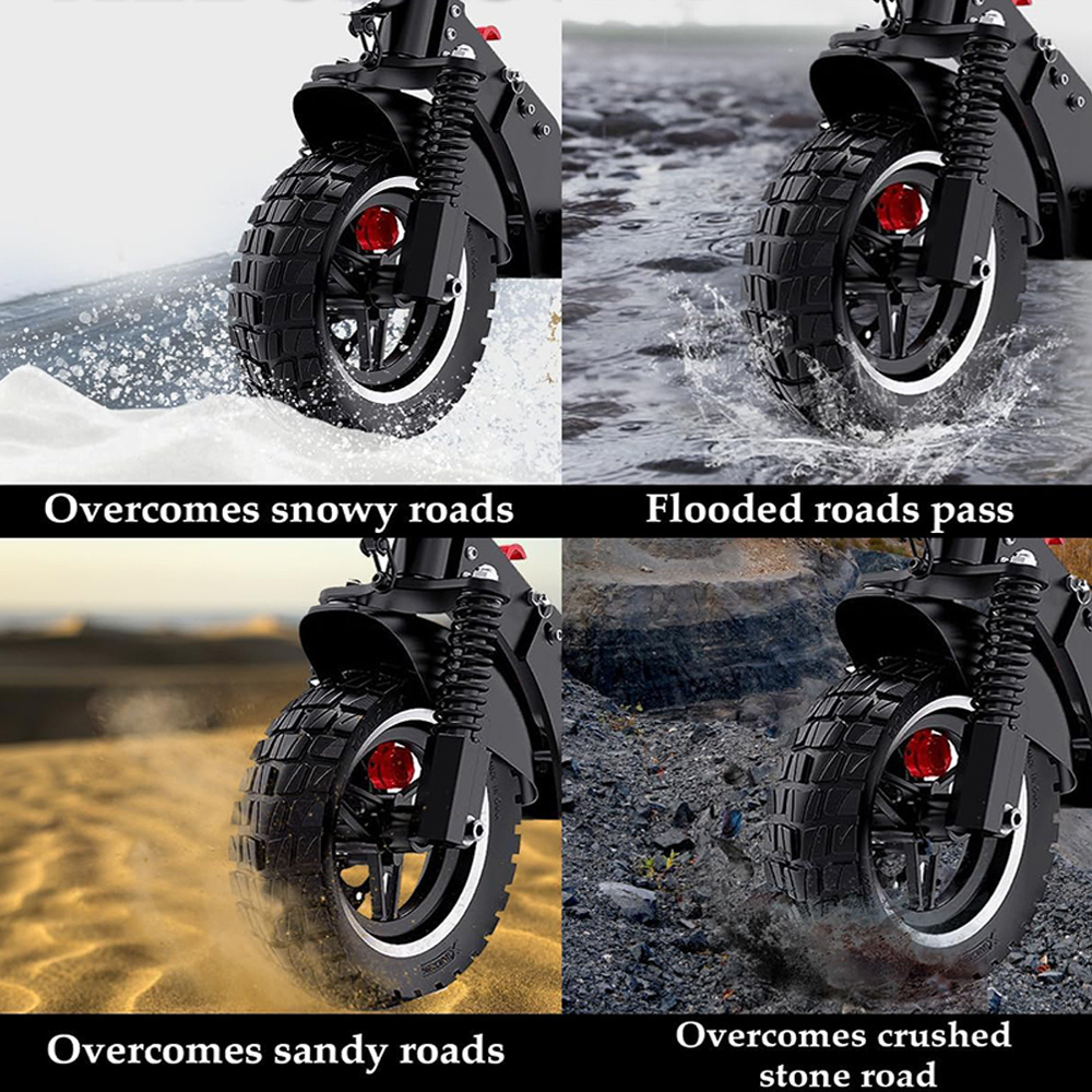 10 Inch Scooter Tire Thicken Durable Strong Shock Absorption Resistance Anti Skid Rubber Vacuum Tire 10x2.75 6.5 Tubeless Tire