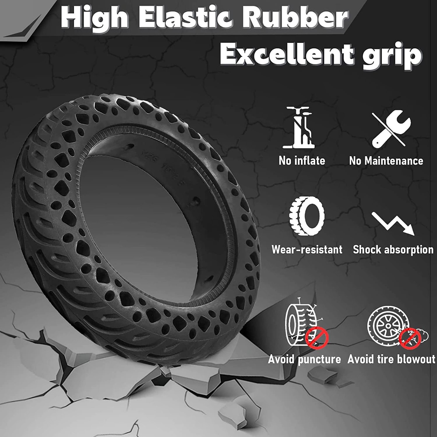 10 inch Scooter Wear Resistant Tire 10*2.125/2.0 Honeycomb Solid Tire For xiaomi mi4 Pro / Gotrax / KUGOO Electric Scooter Tyre