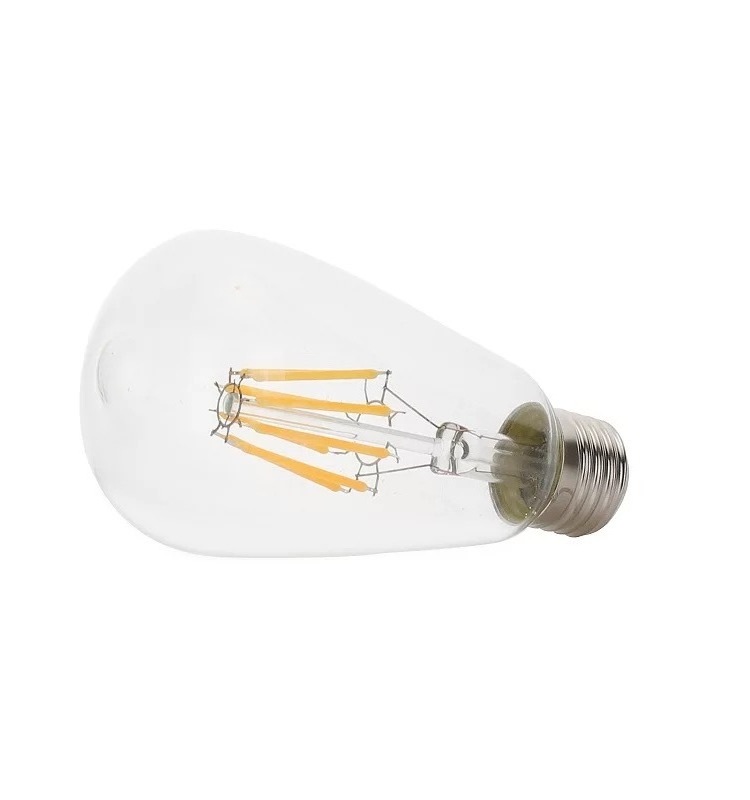 E27 LED Bulb Dimmable Energy Saving Light Bulbs ST64 Screw Edison Light Bulbs 6W/Warm White