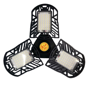 Led Garage Lamp UFO Deformable Lamp 220V Industrial Light E27 Led High Bay Light Parking Warehouse Bulb 110V