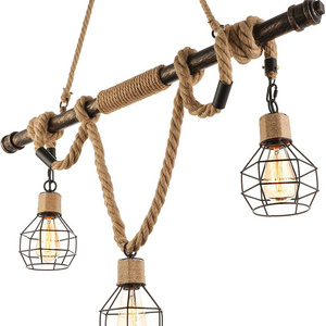 Pendant Lights Chandelier Celling Lamp Hanging Light Fixture with Cage Guard for Indoor Warehouse