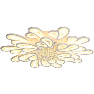 Acrylic ceiling lights home decor dimmable ceiling lights with remote control modern led flowers ceiling light