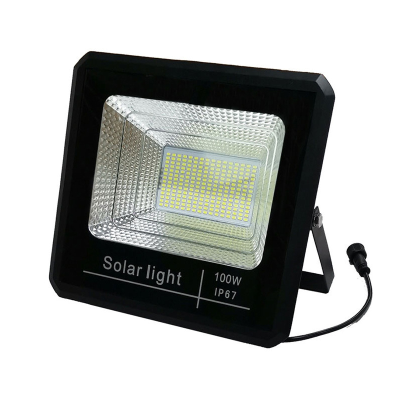 Solar Floodlight 300W 200W 100W Reflector LED Spotlight Solar Lights Outdoor IP67 Waterproof 200w solar flood light