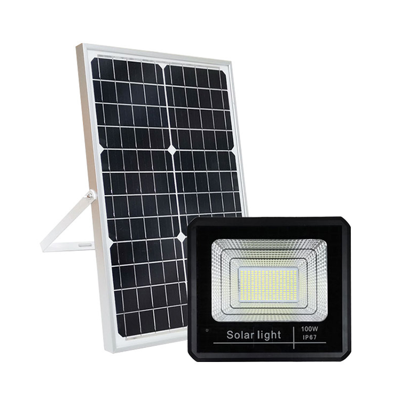 Solar Floodlight 300W 200W 100W Reflector LED Spotlight Solar Lights Outdoor IP67 Waterproof 200w solar flood light