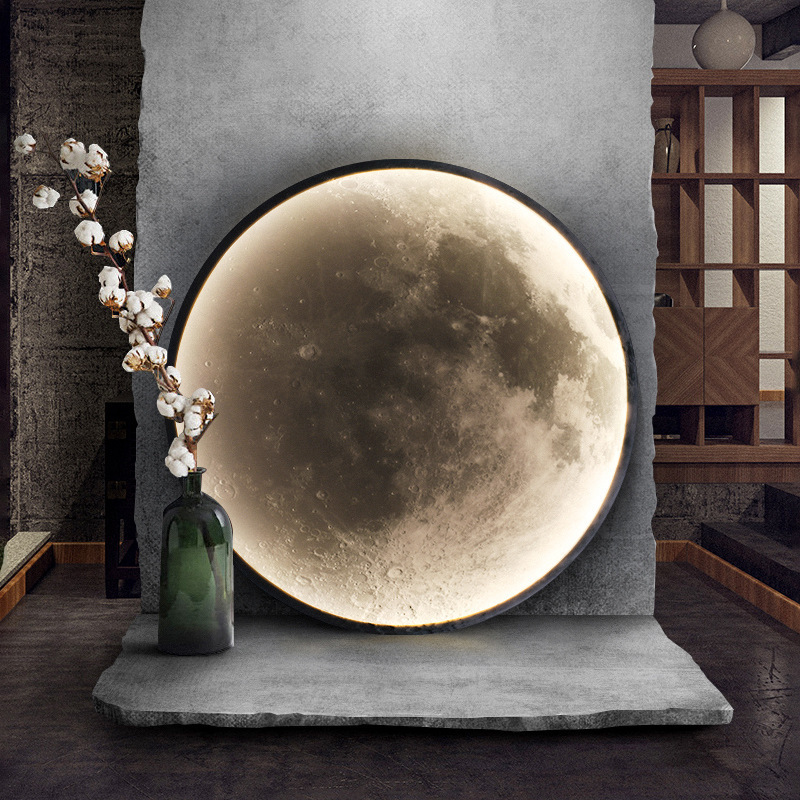 Modern Luxury Minimalist Lights Wireless Environmental Indoor Living Room Bedroom Moon Led Wall Lamps