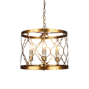 Professional Vintage Sand Casting Solid Brass Lantern Shape Pendant Lighting Chandelier Modern for Kitchen Island