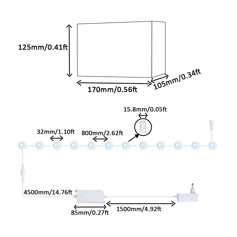 Holiday Led Christmas Decorations Light Track Home Under Eave Trim Ip68 100 Feet Outdoor Rgbic Led Pixel Permanent Light