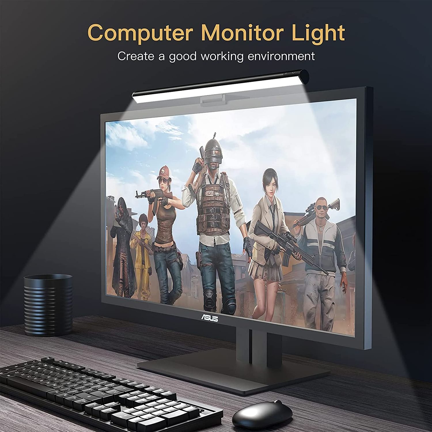 Monitor Light Bar Touch Sensor USB Game Accessory Monitor Light Is Suitable For Home Office