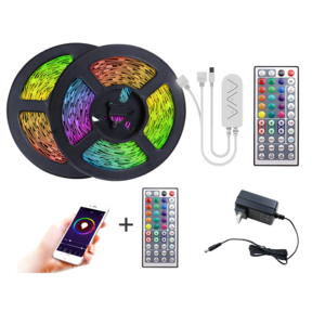 33.8 FT RGB Rope Lights Sync to Music 44 Key Remote Control and Compatible with Alexa/Google Assistant WiFi Led Strip Light