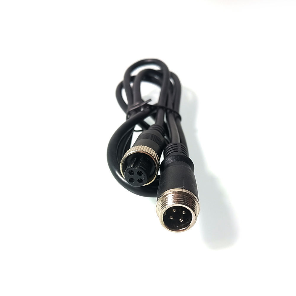 Extension Cable 4 Pin Aviation Cable Waterproof Truck Trailer Vehicle Camera Kits Mdvr Cable with 5m/10m/15m/20m Optional