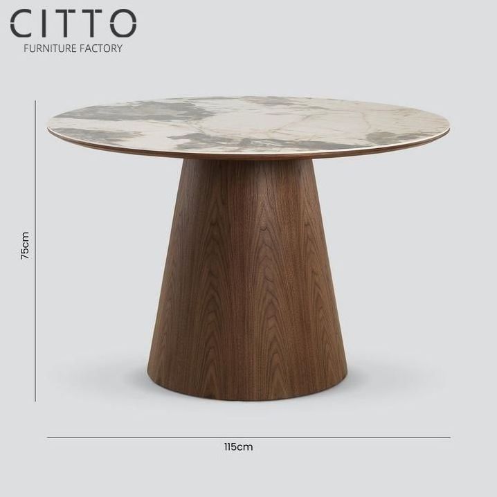 Home Furniture Customize Modern Round Dining Table Traditional Acceptale New Natural Dining Set Chairs for Dining Table