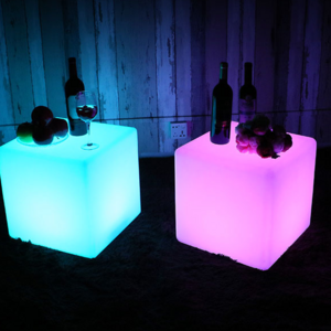 CART waterproof IP 65 lounge chair illuminated furniture led light cube