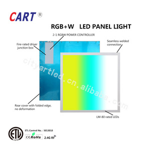 ETL listed 2020 hot sale 2x2 1x4 2x4 rgb rgbw rgbcct led light panel color changing new design led panel light