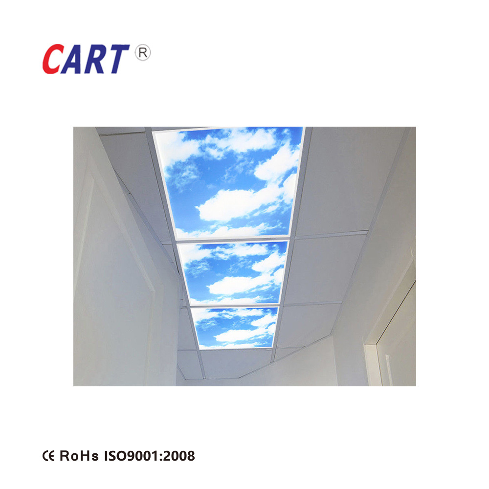 Frameless Panel Light Picture Office Frame 3D Photo Blue Sky Ceiling Wallpaper Artificial Cloud Virtual Tv Skylight Led Lighting