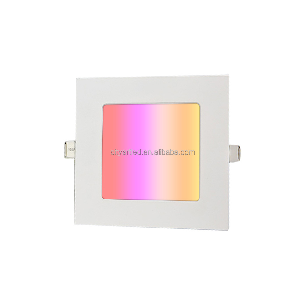 square RGB RGBW RGB+CCT  Suspended Ceiling hanging acrylic  small LED  Light Panel  color changing led light panel