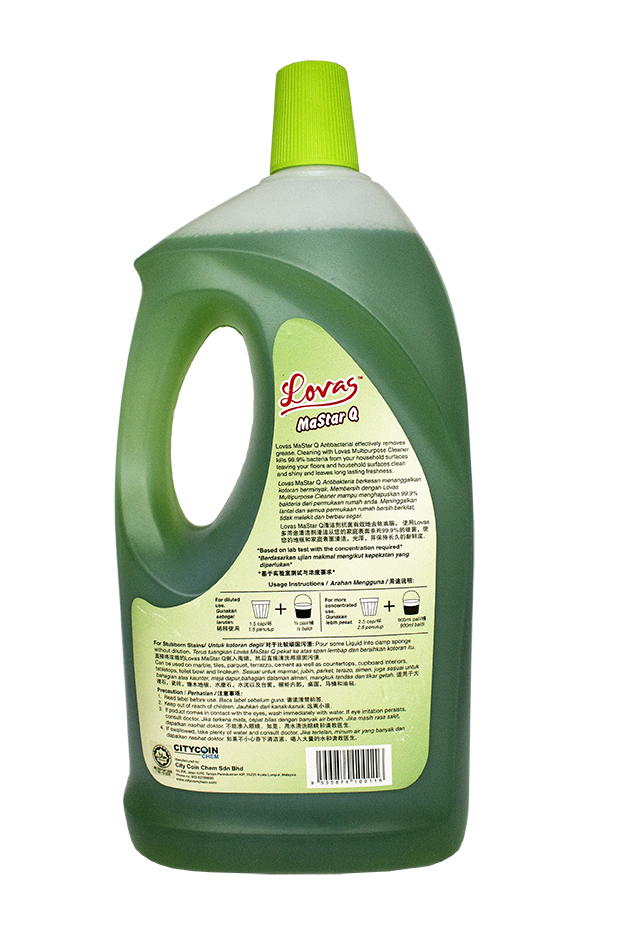 Plant-based LOVAS Antibac Floor Cleaner Liquid Detergent Effective for Dirt / Grease / Stains Remove