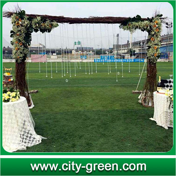 CGT wholesale C shape professional artificial grass for landscaping and garden