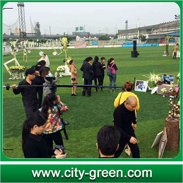 CGT wholesale C shape professional artificial grass for landscaping and garden