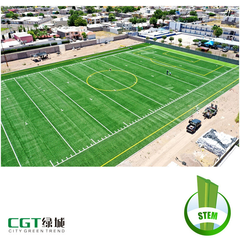 Chinese manufacturer Natural Football Artificial Grass Lawn Turf Carpet for Soccer Fields synthetic grass