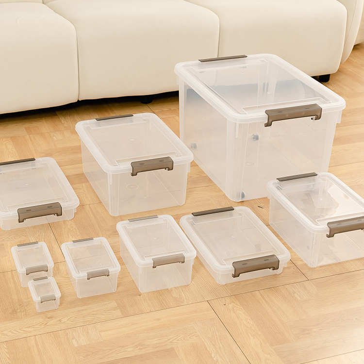 Multifunction Clear Desktop Storage Box Drawer Organizer Wardrobe Tote Bin Files Stationery Kids Teens Dorm Room Storage Box