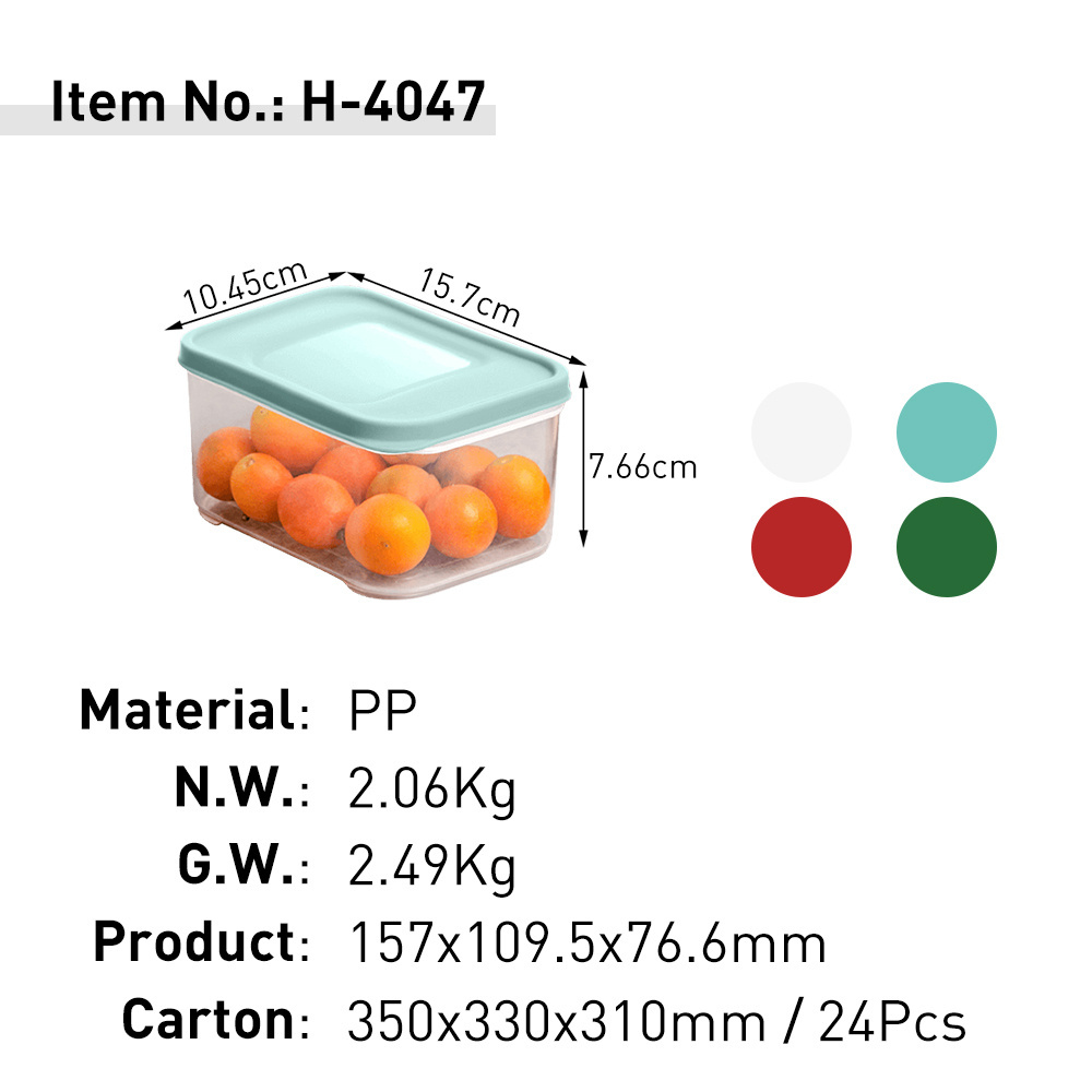 Citylife Food Grade Airtight Microwave Safe Kitchen Plastic Air Tight Serial Storage Containers Fliplock Container