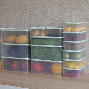 Citylife Food Grade Airtight Microwave Safe Kitchen Plastic Air Tight Serial Storage Containers Fliplock Container