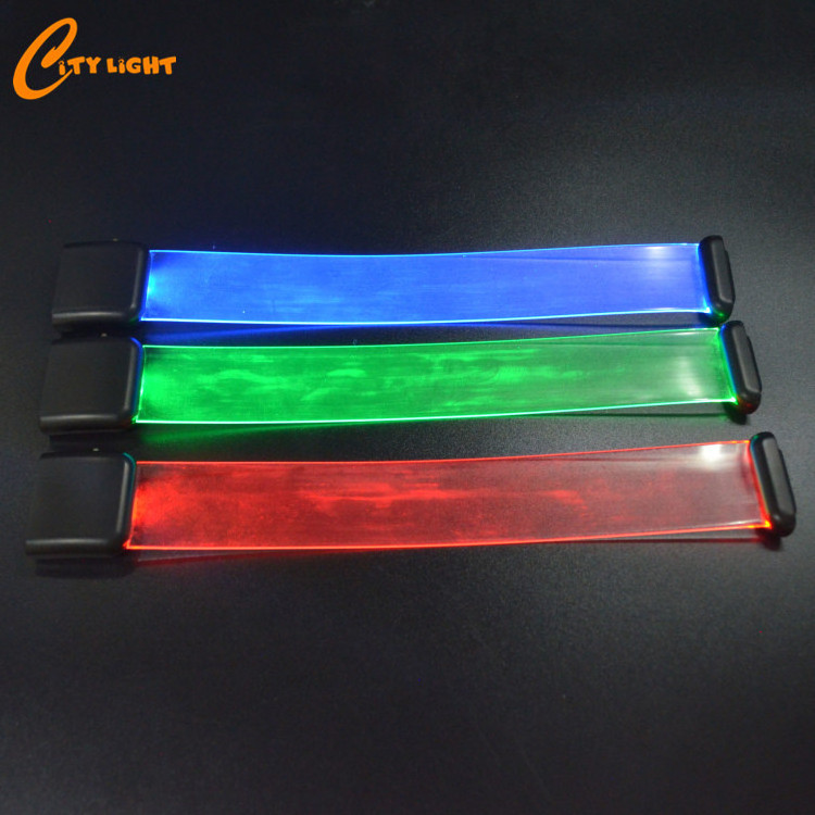 2020 new product halloween favor transparent magnet sound activated led bracelet