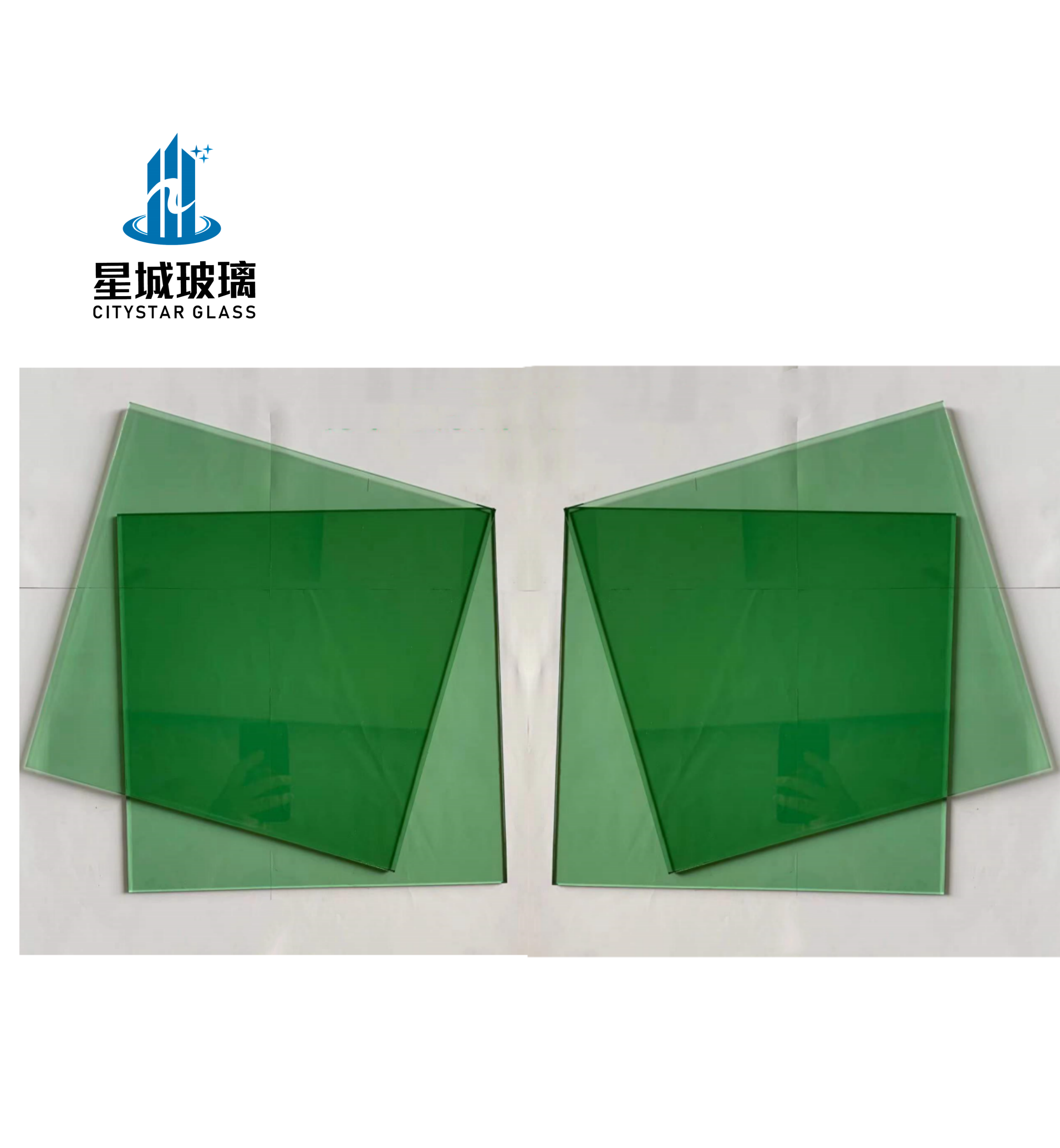 4mm 5mm 6mm Reflective Glass and float glass with Euro Bronze Dark Blue  Dark Green French Green