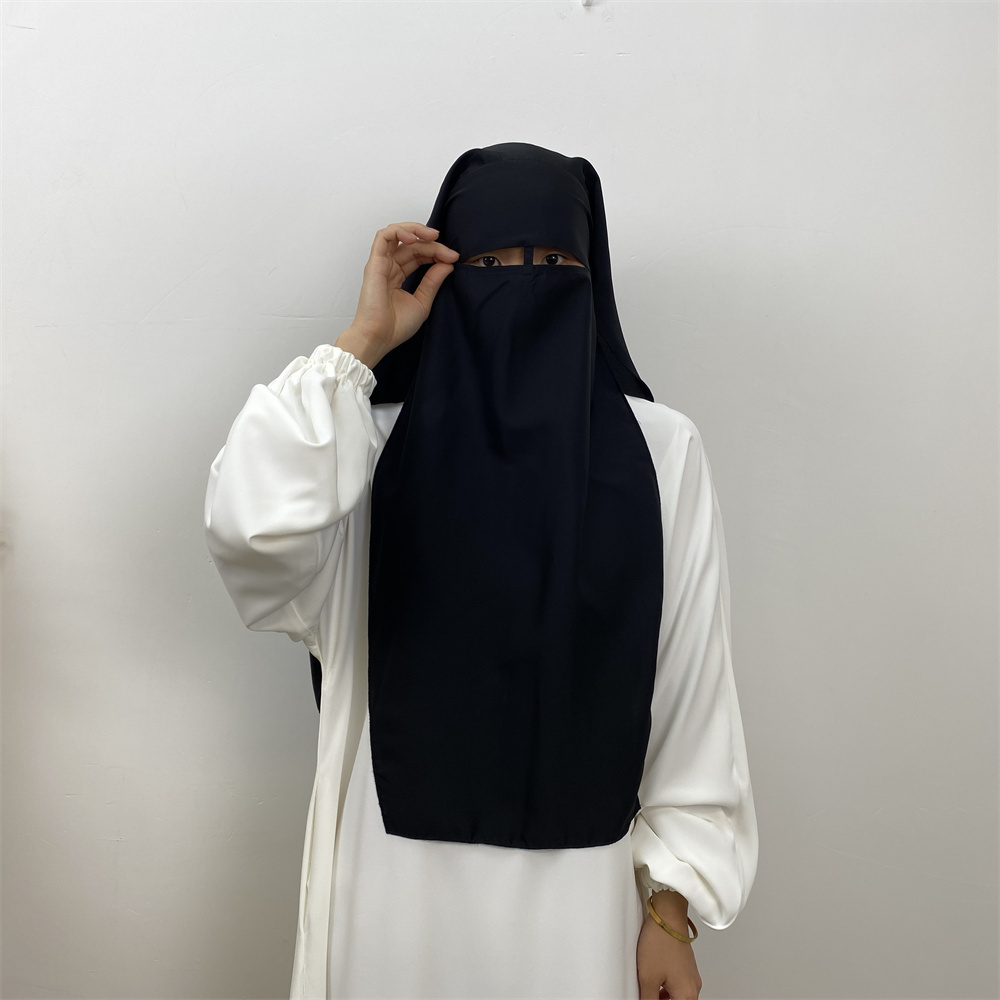 2340# New Khimar Fashion One Layer Hijab Niqab Dubai Prayer Clothing Wholesale Worldwide Shipping Made of Polyester Muslim Women