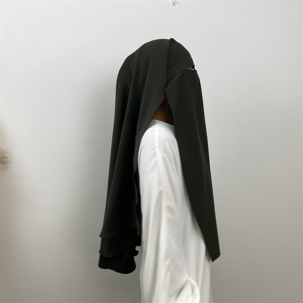 2340# New Khimar Fashion One Layer Hijab Niqab Dubai Prayer Clothing Wholesale Worldwide Shipping Made of Polyester Muslim Women