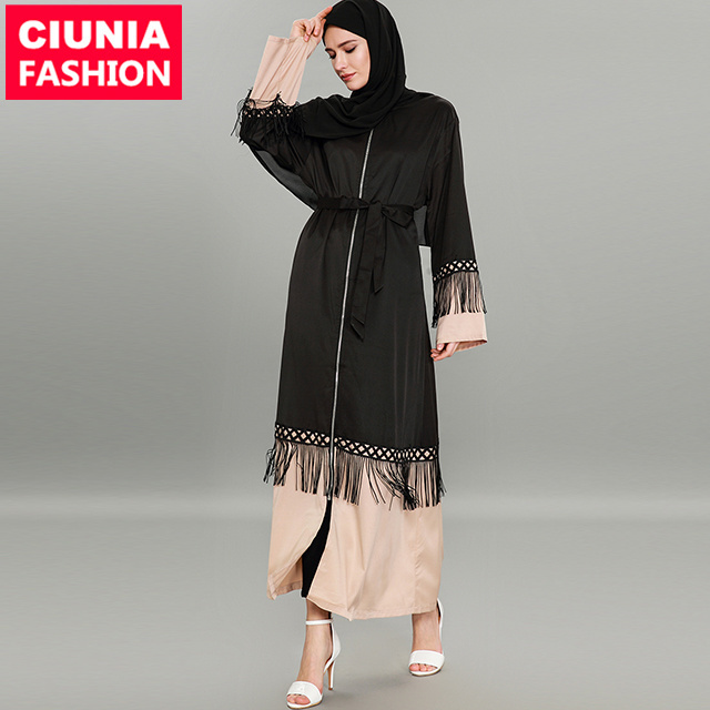 Latest Design Moroccan Kaftan For Fashion Able Zipper Muslim Dress Islamic Clothing Dubai Abaya Wholesale